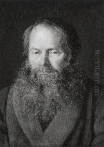Portrait of Henrik Nikolai Kroyer Oil Painting by Peder Severin Kroyer