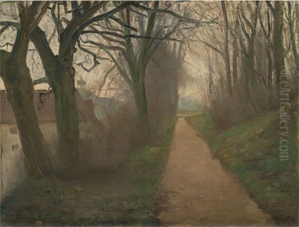 The Citadel in December Oil Painting by Albert Gottschalk