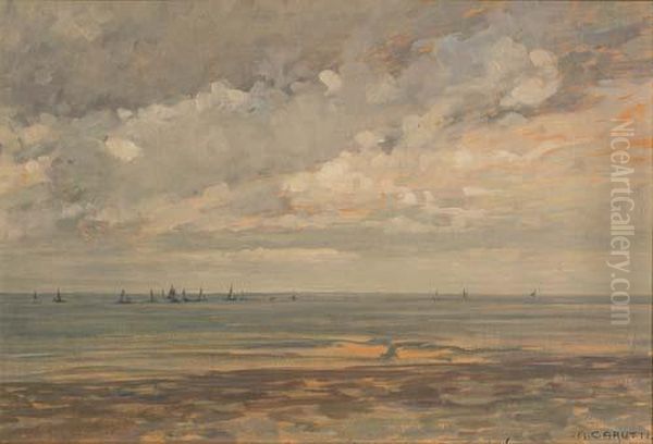 Dopo In Temporale Oil Painting by Augusto Carutti