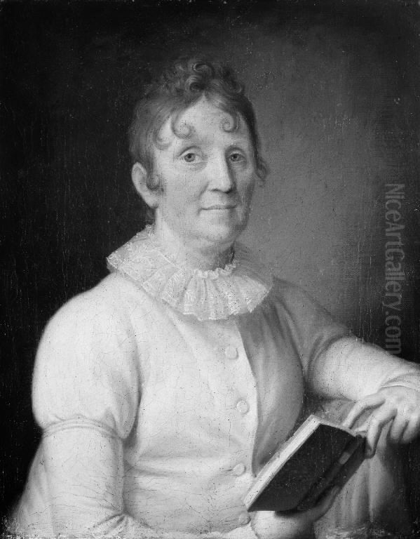 Skuespillerinden Johanne Cathrine Rosing Oil Painting by Christoffer Wilhelm Eckersberg