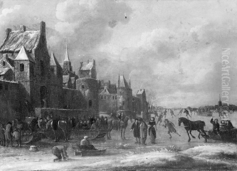 Winter Scenery Oil Painting by Thomas Heeremans