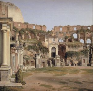 Et parti af det indre af Colosseum