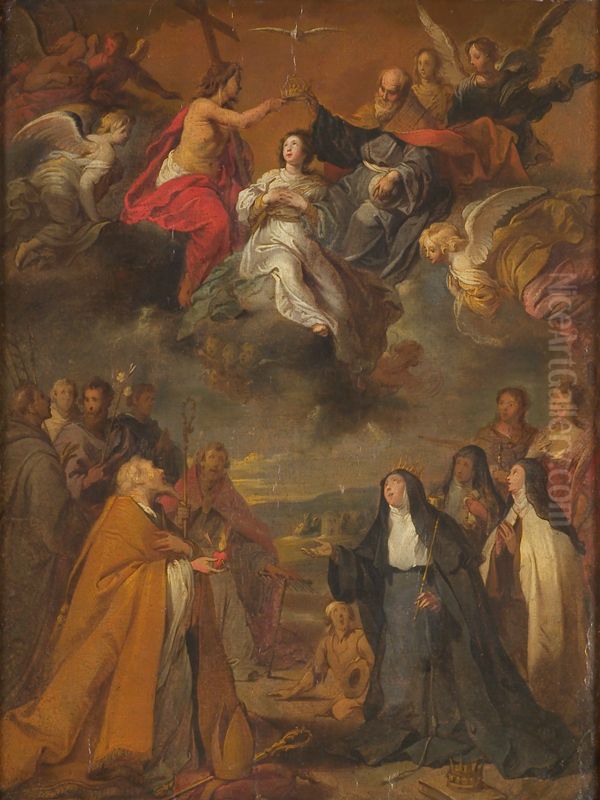 The Coronation of the Virgin Oil Painting by Cornelis Schut