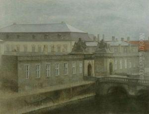 View of Christiansborg Palace. Late Autumn