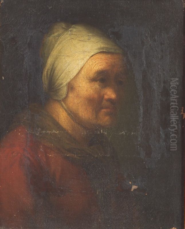 An Old Woman Oil Painting by Gerrit Dou