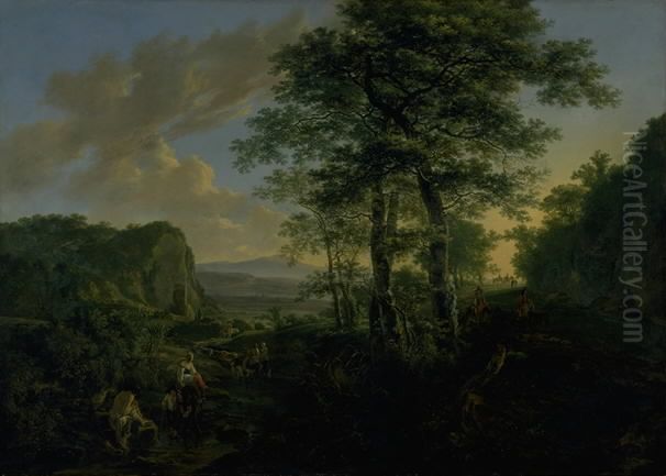 Italian Landscape Oil Painting by Jan Both