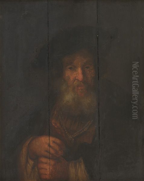 Portrait of an Old Jew Oil Painting by Rembrandt