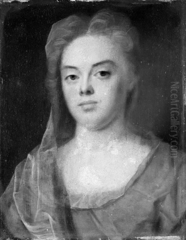 The Artist's Wife Oil Painting by Balthasar Denner