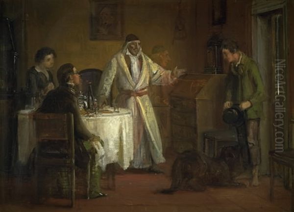 Den fortabte sons hjemkomst Oil Painting by Wilhelm Marstrand
