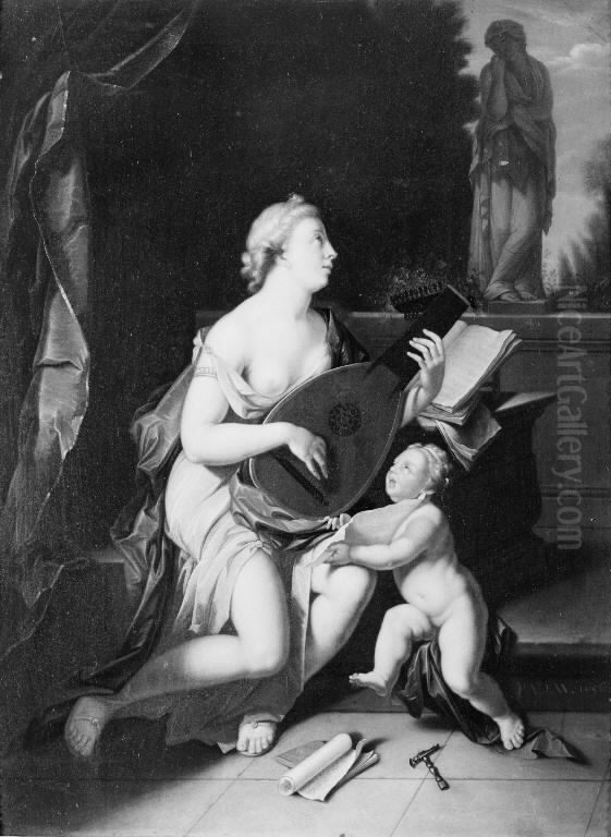 Allegory on Music Oil Painting by Pieter van der Werff