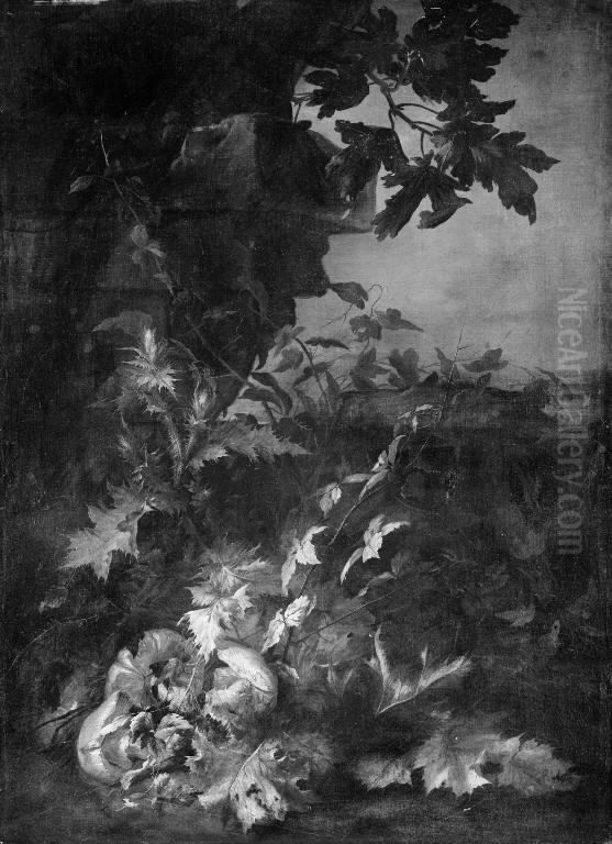 Tidsler og paddehatte Oil Painting by Jean Baptiste Gayot Dubuisson