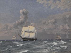 A Frigate and some other Ships Cruising