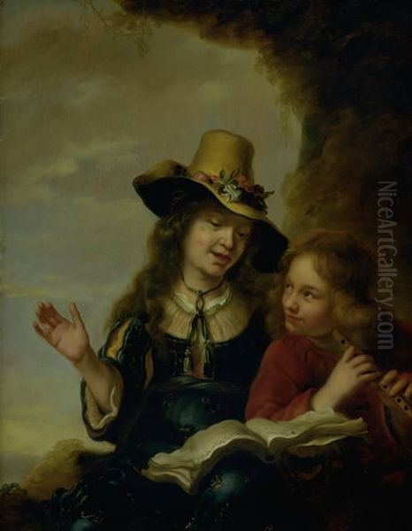 The Shepherdess's Song Oil Painting by Jurgen Ovens