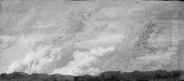Cloud Formations Oil Painting by Lorenz Frolich