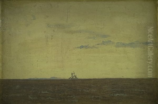 Seascape. Sky at Sunset Oil Painting by Christen Kobke Seascape. Sky at Sunset Oil Painting by Christen Kobke