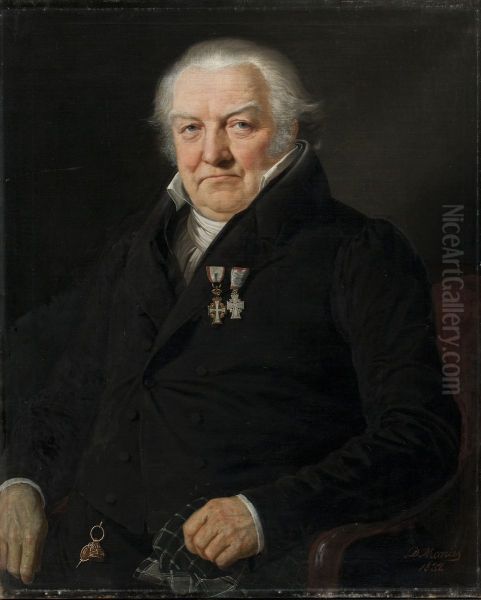 Professor, dr. med. J.D. Herholdt Oil Painting by David Monies