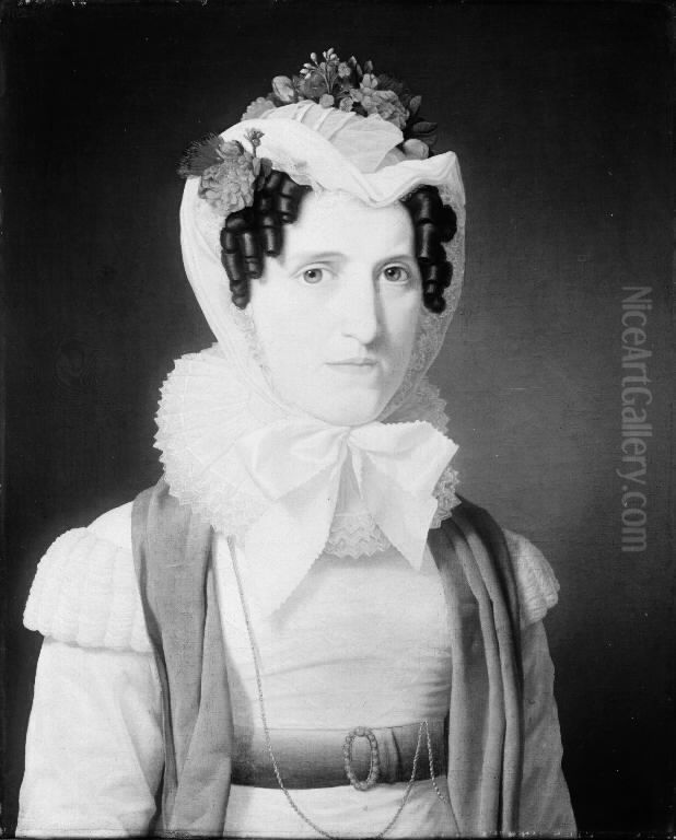 Adelheid Berlin, Grosserer Lippmann Berlins hustru Oil Painting by Christoffer Wilhelm Eckersberg