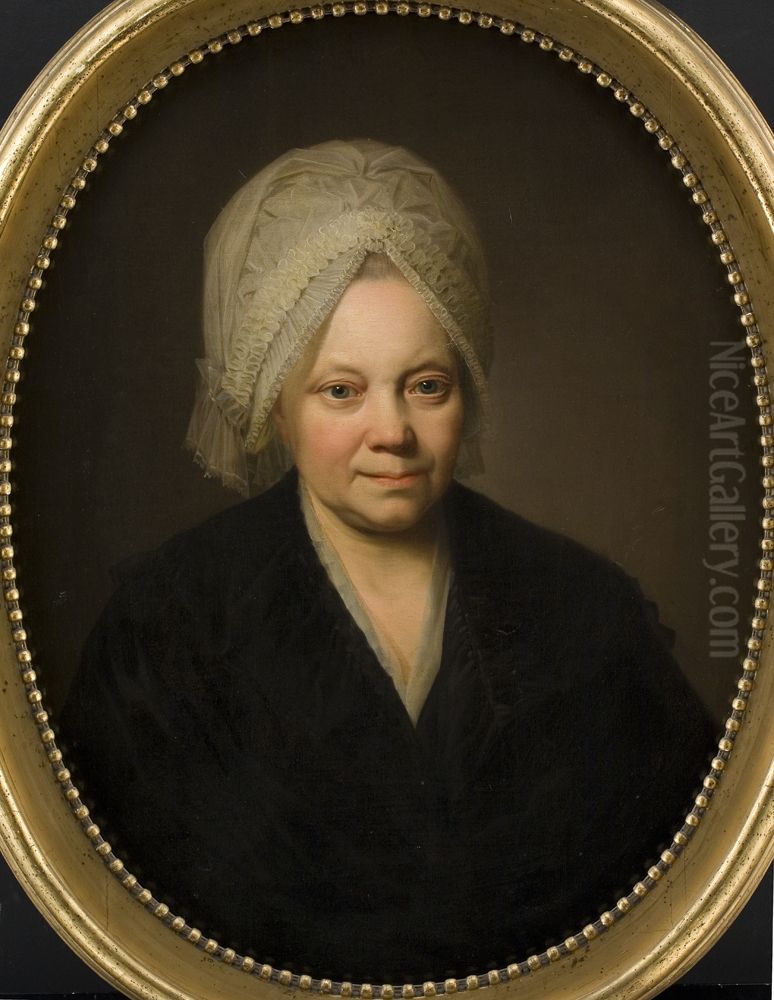 Ane Margrethe Abildgaard, f. Bastholm. Maleren N.A. Abildgaards moder Oil Painting by Jens Juel