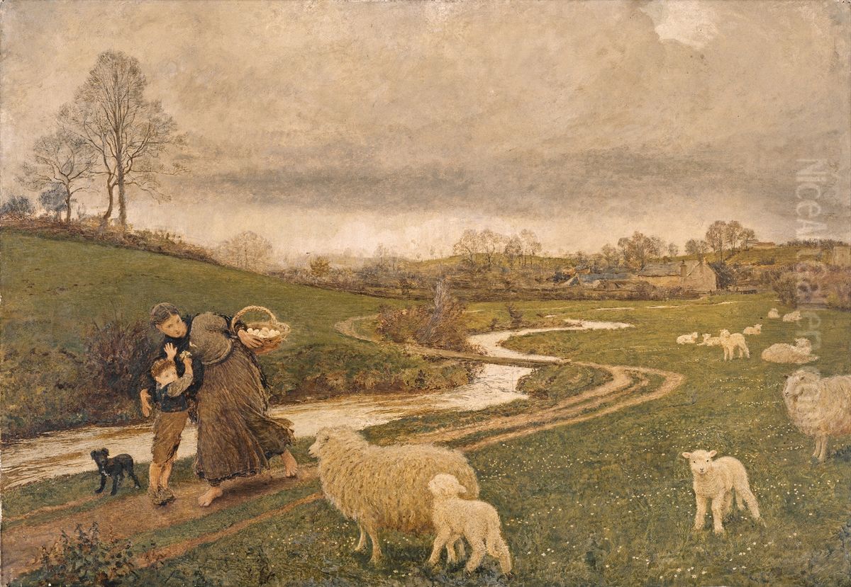 The Right of Way Oil Painting by Frederick Walker