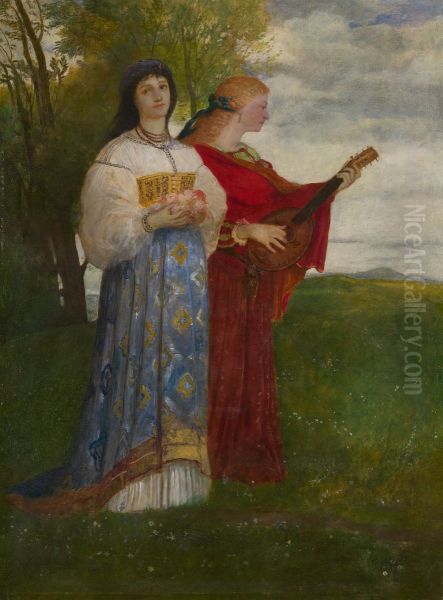 In springtime Oil Painting by Arnold Bocklin