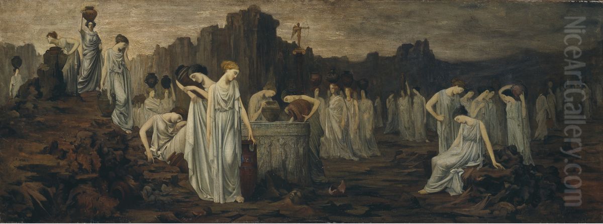 The daughters of Danaus Oil Painting by Fernand Sabatte