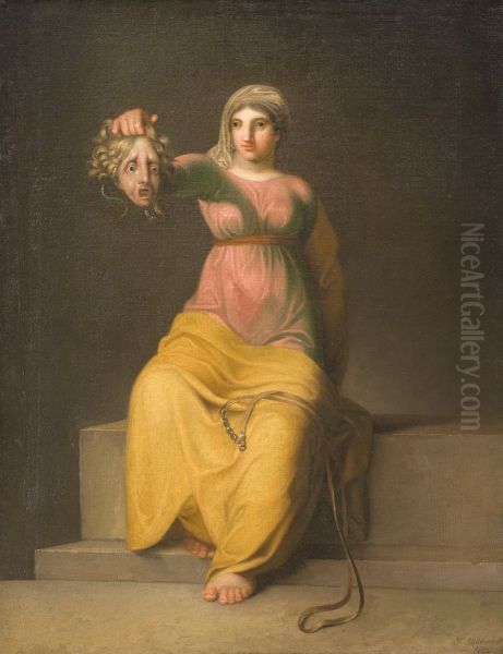 Theology. Allegorical figure. Oil Painting by Nicolai Abildgaard
