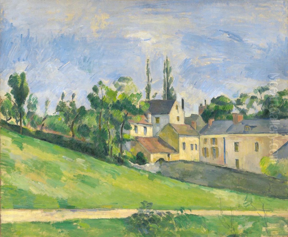 The uphill road Oil Painting by Paul Cezanne