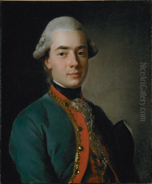 Count Andrey Kyrillovich Razumovsky Oil Painting by Alexander Roslin