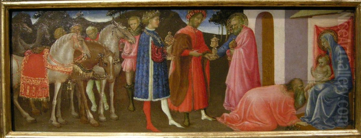 The adoration of the Magi Oil Painting by Giovanni Francesco Toscani