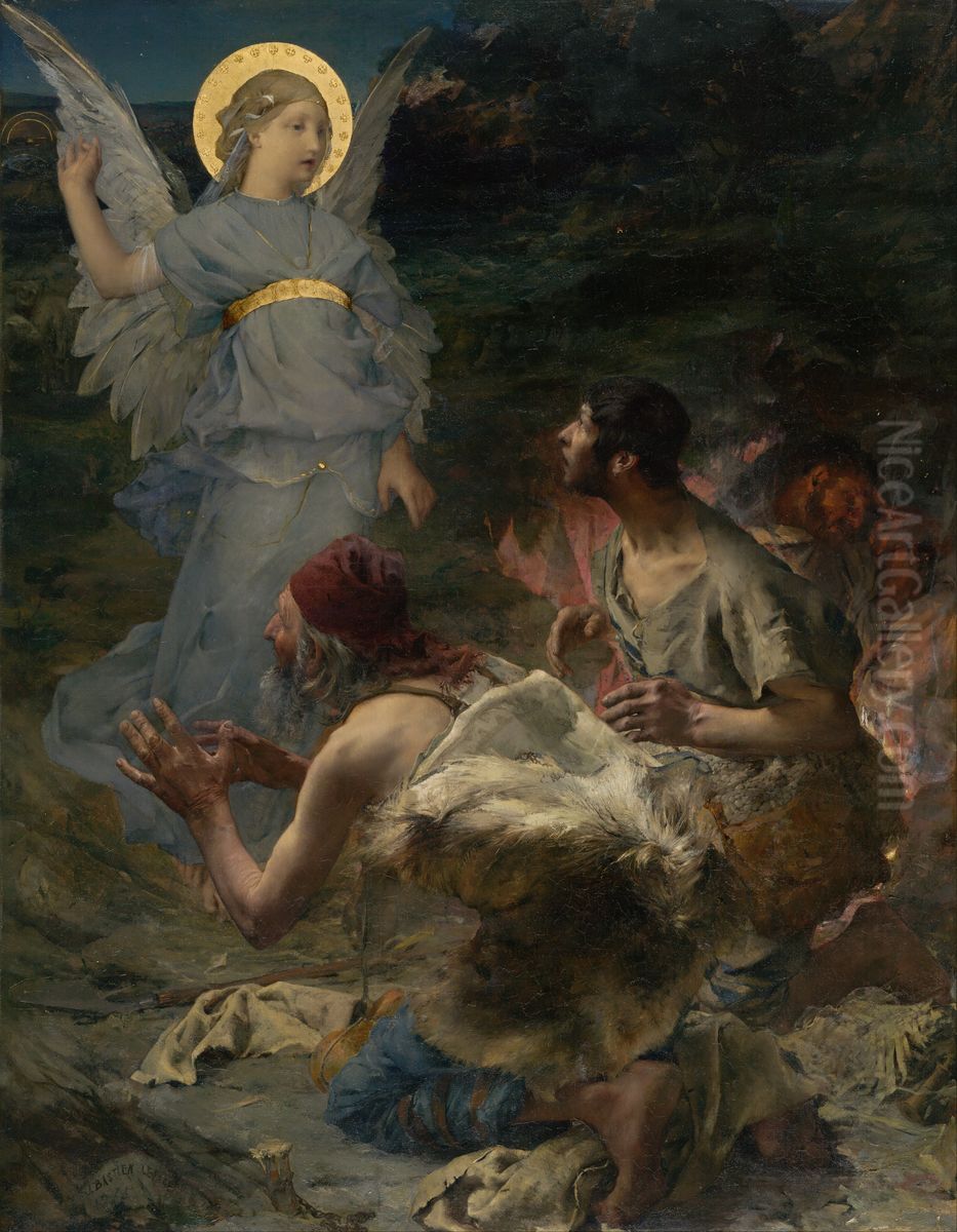 The Annunciation to the Shepherds Oil Painting by Jules Bastien-Lepage