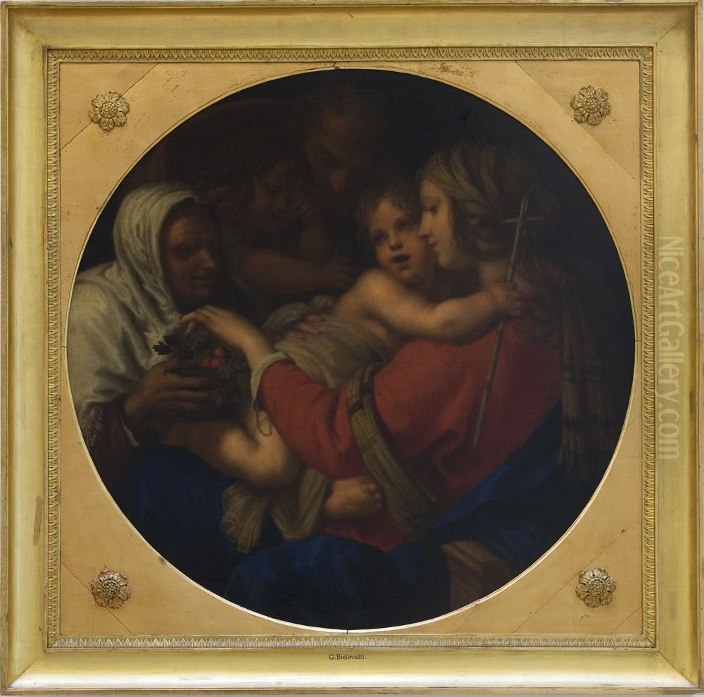 The Holy Family Oil Painting by Giovanni Biliverti
