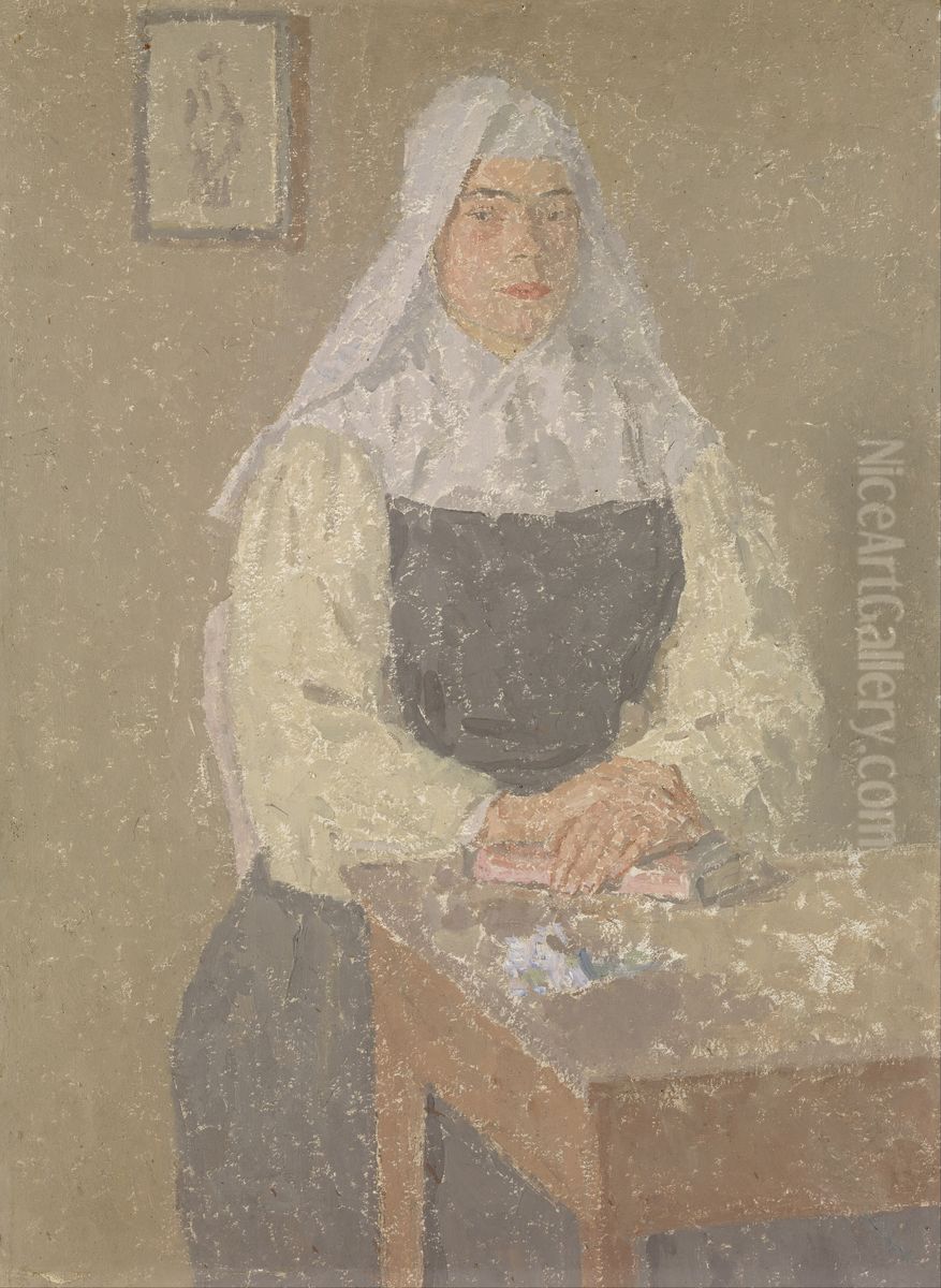 The Nun Oil Painting by Gwen John