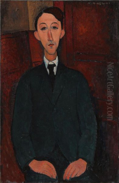 Ritratto del pittore Manuel Humbert Oil Painting by Amedeo Modigliani