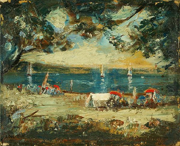 Carnival Oil Painting by Charles Conder