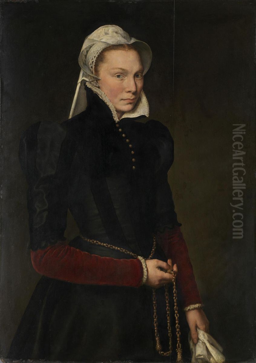 Portrait of a lady Oil Painting by Antonis Mor