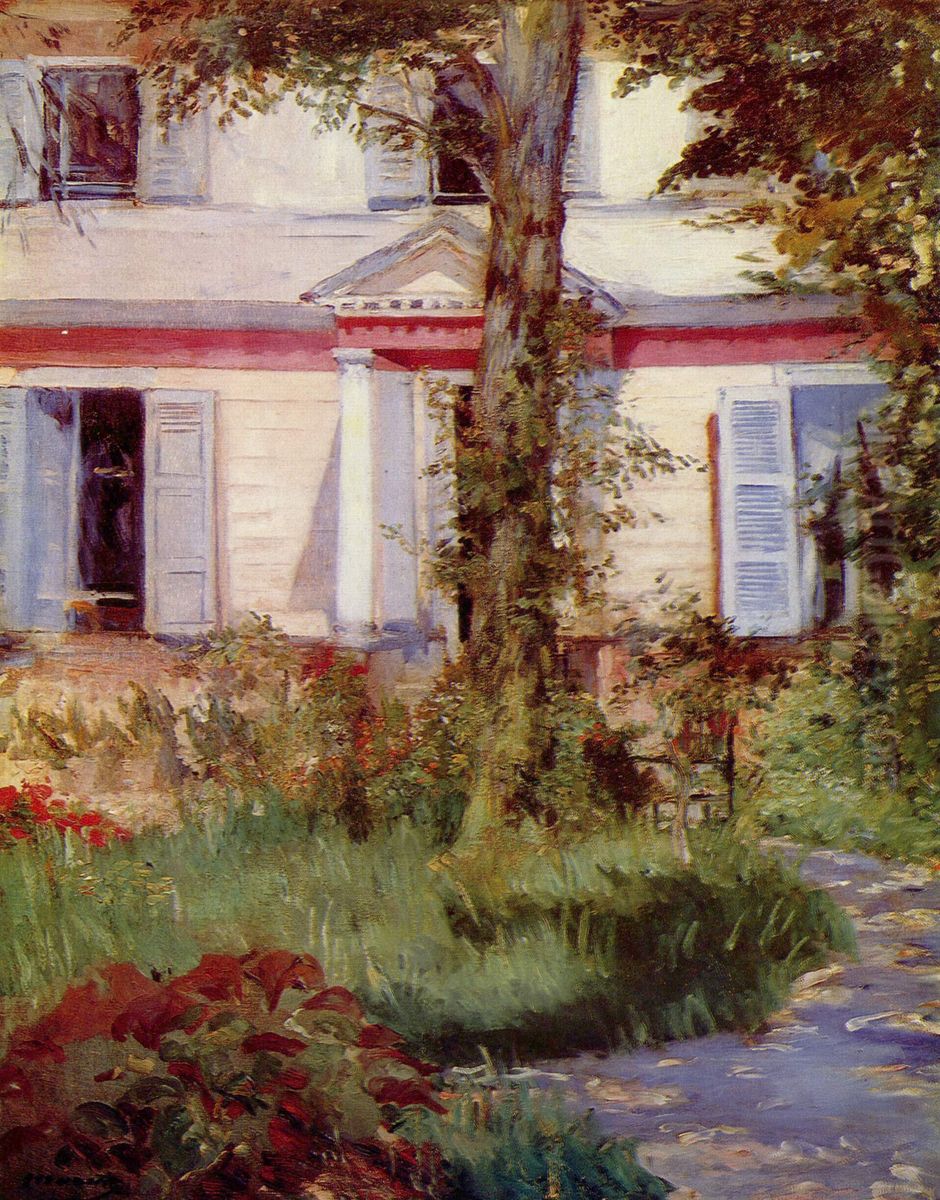 House in Rueil Oil Painting by Edouard Manet