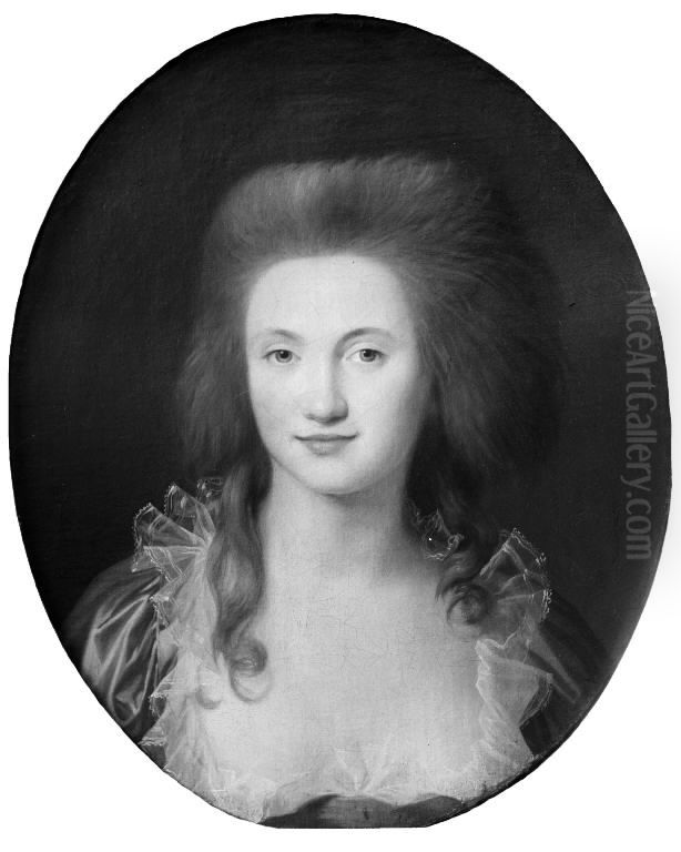 The Artist's First Betrothed Oil Painting by Jens Juel