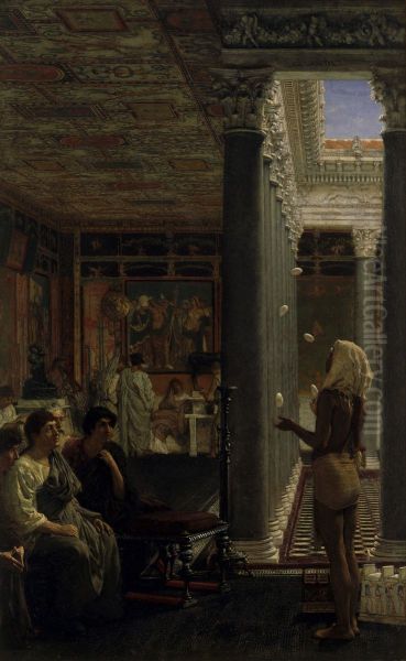 A juggler Oil Painting by Lawrence Alma-Tadema
