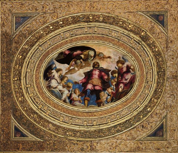 St. Roch in Glory Oil Painting by Jacopo Tintoretto