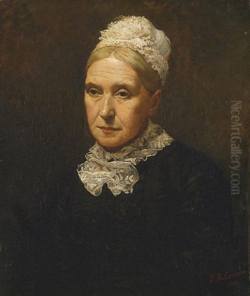 My mother Oil Painting by Julian Ashton