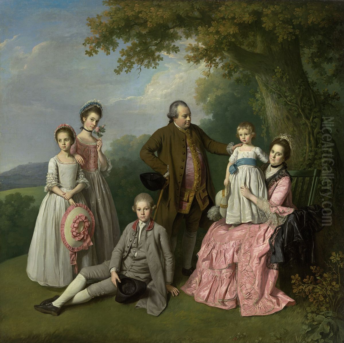 The Pybus family Oil Painting by Nathaniel Dance-Holland