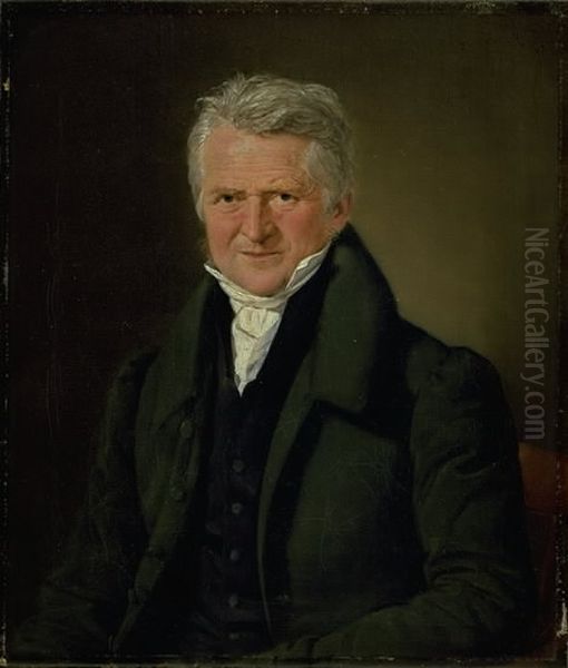 The painter C.W. Eckersberg Oil Painting by Christian Albrecht Jensen