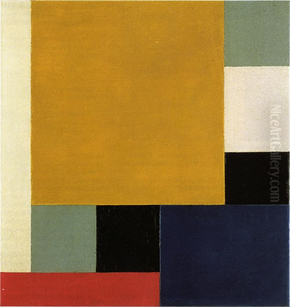 Composition XXII Oil Painting by Theo van Doesburg