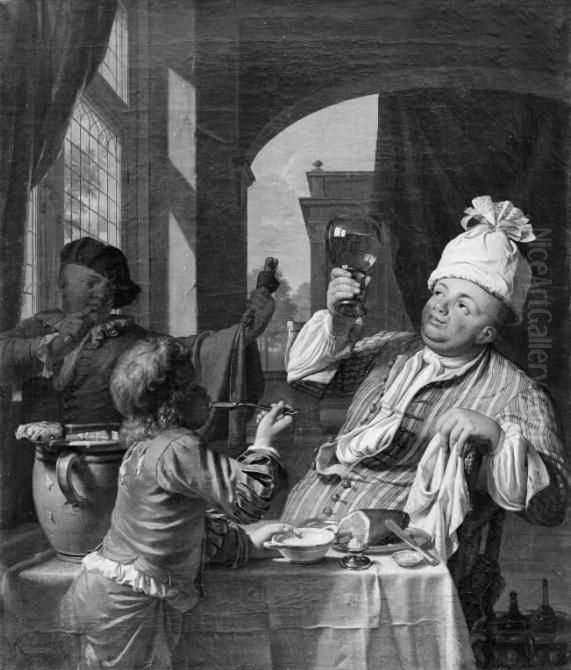 Zmysl smaku. Oil Painting by Krzysztof Lubieniecki