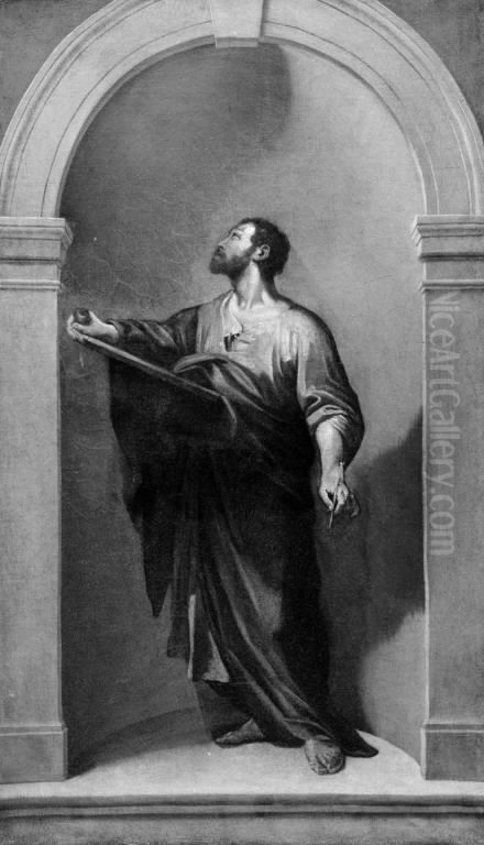 St Matthew the Evangelist Oil Painting by Annibale Carracci