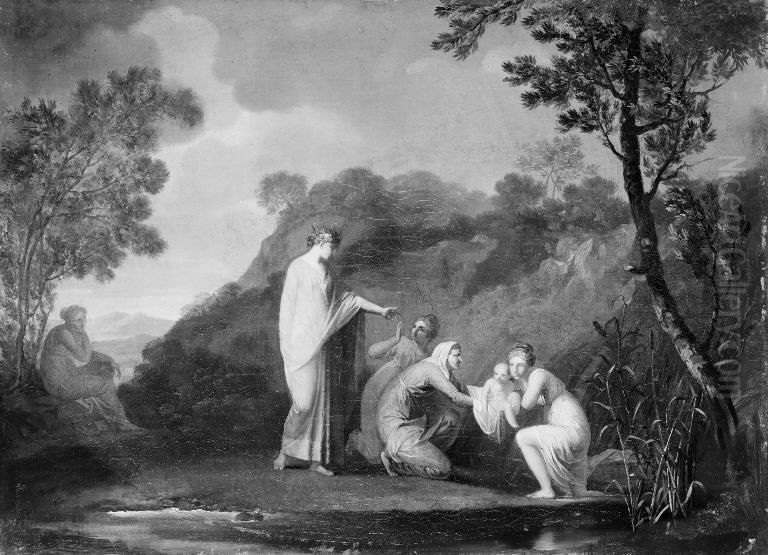 The Finding of the Infant Moses Oil Painting by Nicolai Abildgaard