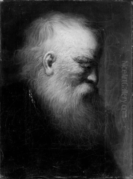En olding Oil Painting by Johann Salomon Wahl