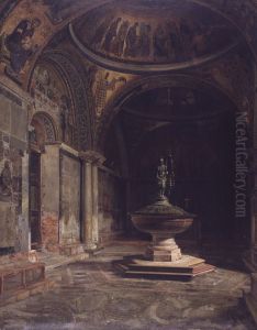 Det indre af Baptisteriet i Marcuskirken i Venedig