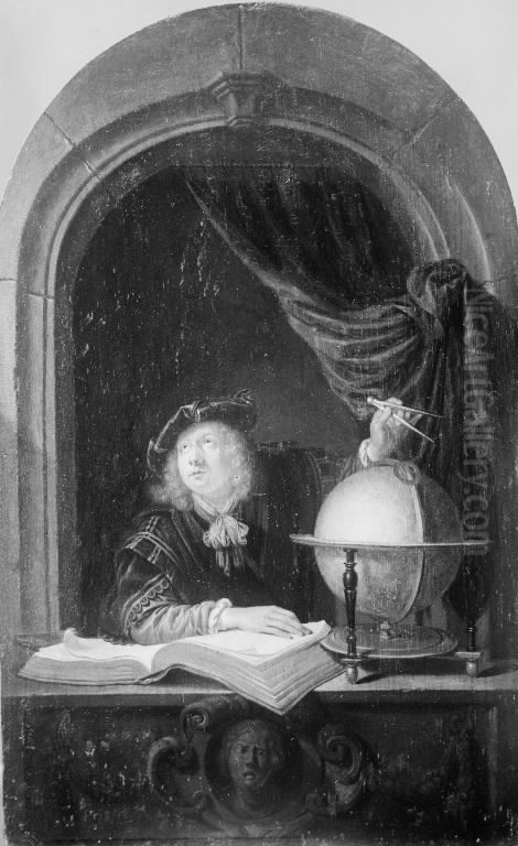 An Astronomer Oil Painting by Gerrit Dou