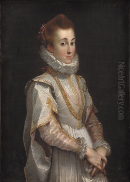 Portrait of a Young Lady Oil Painting by Federico Barocci